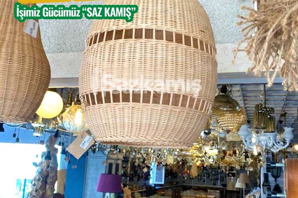 Bambu rattan avize