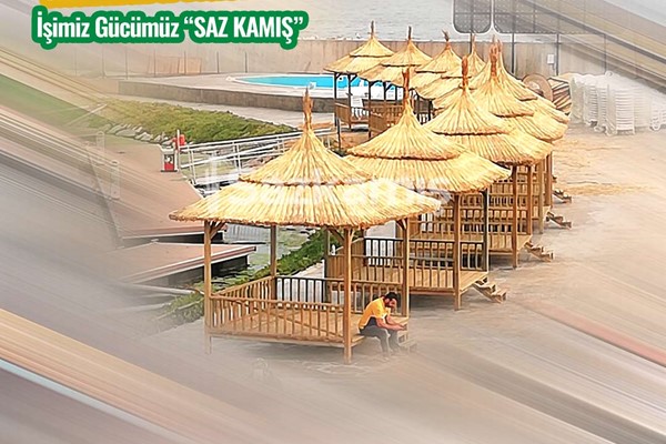 Kademeli Kamış Çatı